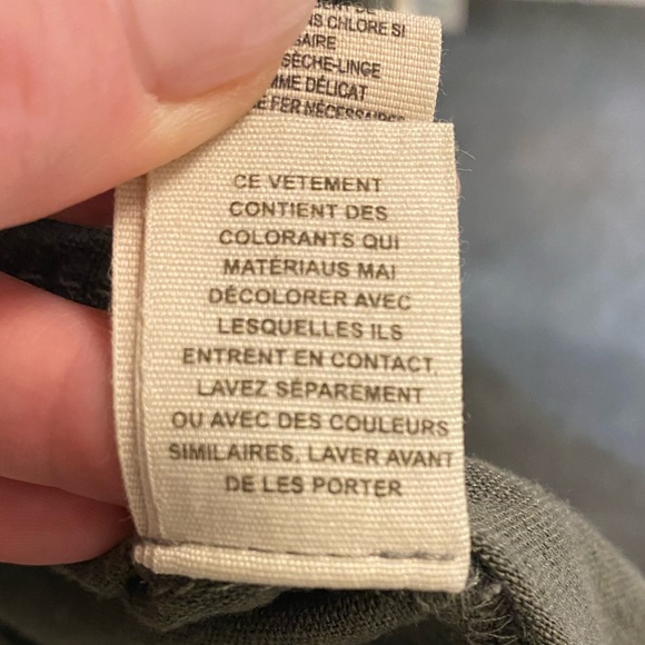 COPY - Free People Military Emilia Lace Trim Jacket/Top Olive Green MEDIUM - Picture 8 of 11